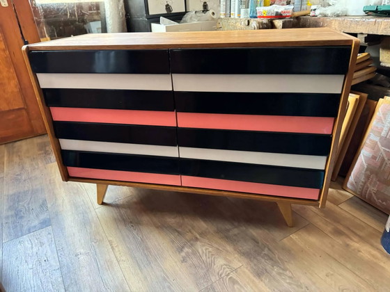 Credenze Modello U453 di Jiří Jiroutek per Interier Praha, anni '60 – Legno, Metallo, Mid Century Modern (photo 2 of 5)