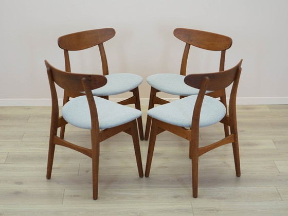 Image 1 of Set di quattro sedie CH30, design danese, anni '60, designer: Hans J. Wegner