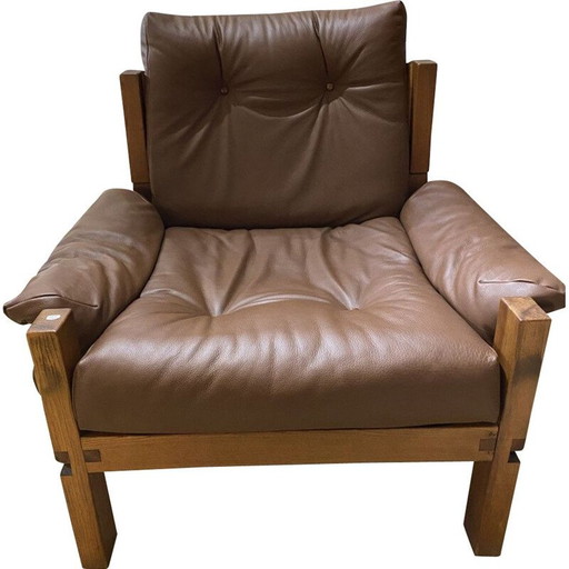 Poltrona vintage S15 Pierre Chapo 1976