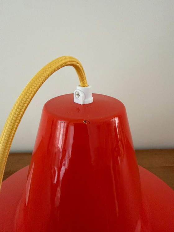 Vintage Louis Poulsen industrial lamp - Danish design lamp – Pendant lamps, Metal (photo 3 of 9)