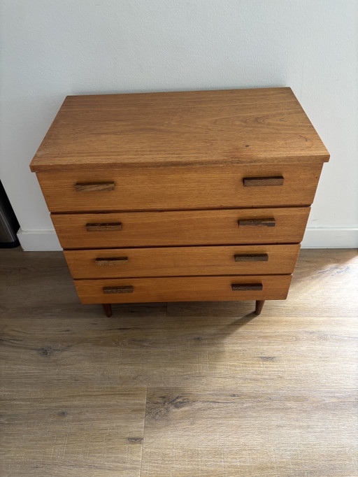 Vintage Deens Teak Ladekastje Wandmeubel – ladekasten, Wood