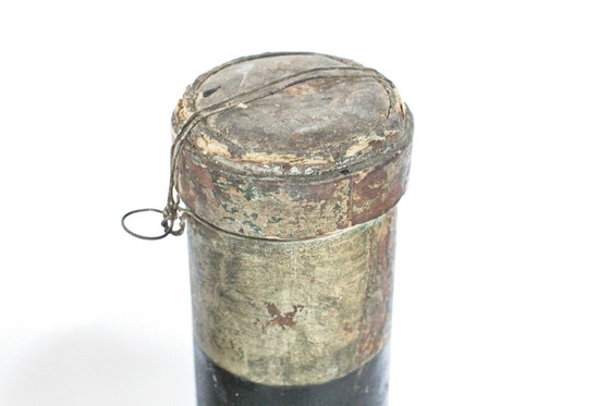 Image 1 of Vintage paper Deco | very old 1940 Bottle cardboard | 102cm high | Pub | Germany Korn Alcohol Rum Liqueur German Schnapps