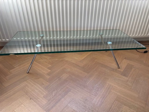 Couchtisch Maupertuus, Klarglas 140x60x30 cm