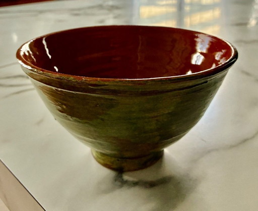 Grande ciotola/piatto in terracotta smaltata