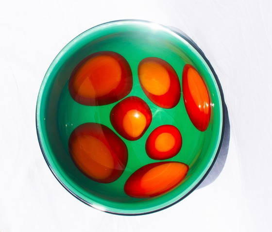 Image 1 of Bol en verre vintage unique 1994 Jaroslav Svoboda