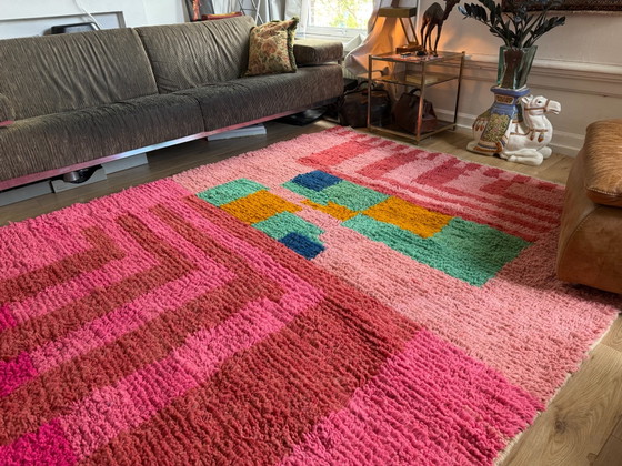 Hand-knotted Moroccan statement rug – 302 × 204 cm – Baba Boho, Rugs & carpets, Wool (photo 11 of 12)