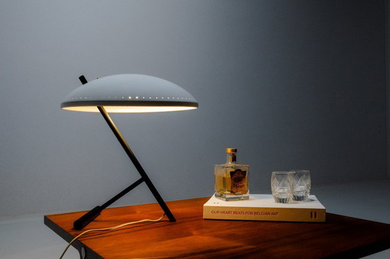 Image 1 of Lampe de Bureau Blanc Negro Evoluon par Louis Kalff pour Philips, 1950