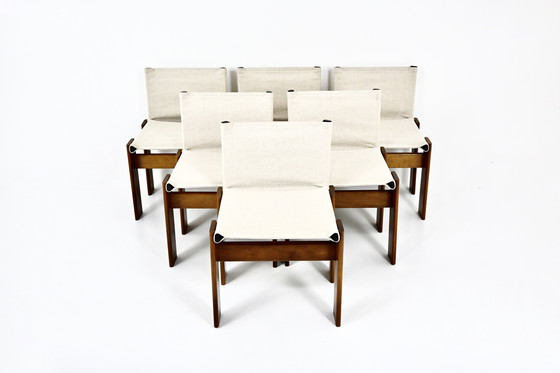 Image 1 of Sedie da pranzo Monk di Afra & Tobia Scarpa per Molteni, anni Settanta, set di 6