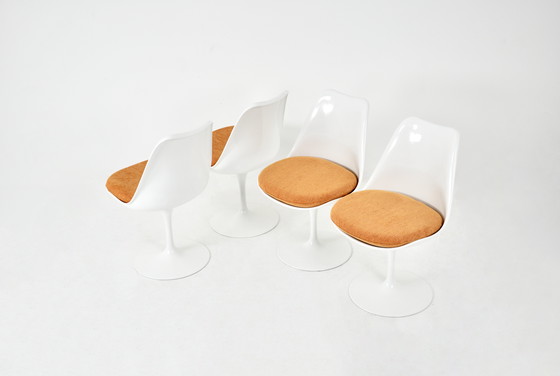 Image 1 of Tulip Esszimmerstühle von Eero Saarinen für Knoll International, 1970er Jahre, Satz von 4