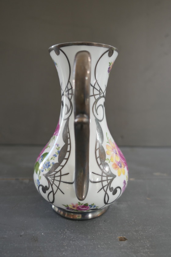Image 1 of Vintage Bohemia Patent Vase Porcelain