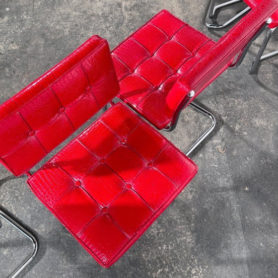 Image 1 of Set di 6 sedie in stile Cesca di Marcel Breuer, Italia, anni '60