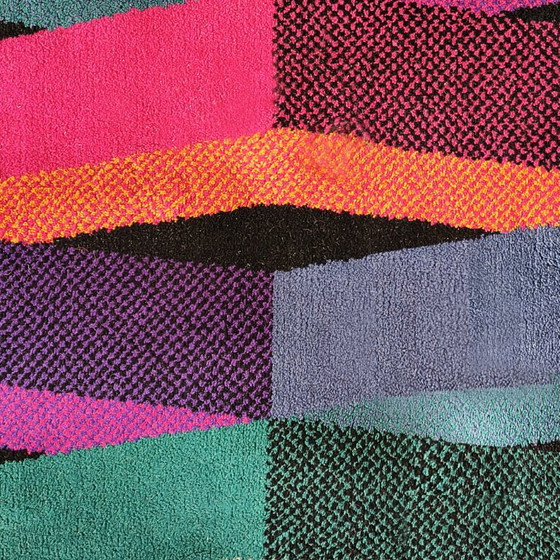 Superbe Tapis de Laine Postmoderne Italien des Années 80 par Missoni pour T&J Vestor. – Wool (photo 9 of 14)