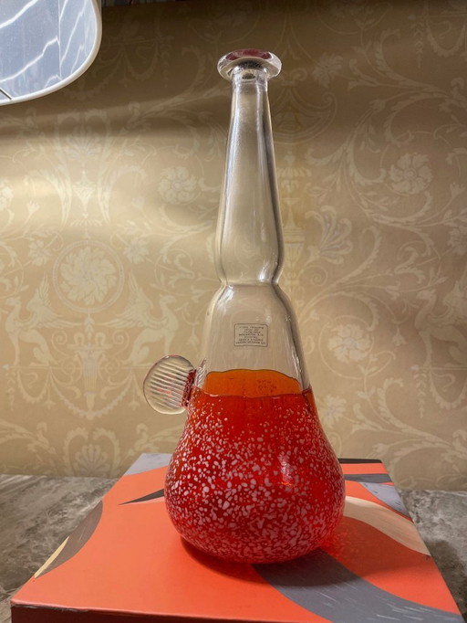 Mundgeblasene Murano-Glasvase IVV