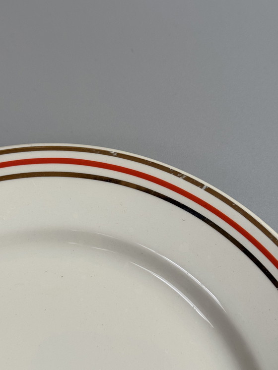 Image 1 of Set di 12 piatti da dessert o da colazione vintage Boch Frères - anni '40