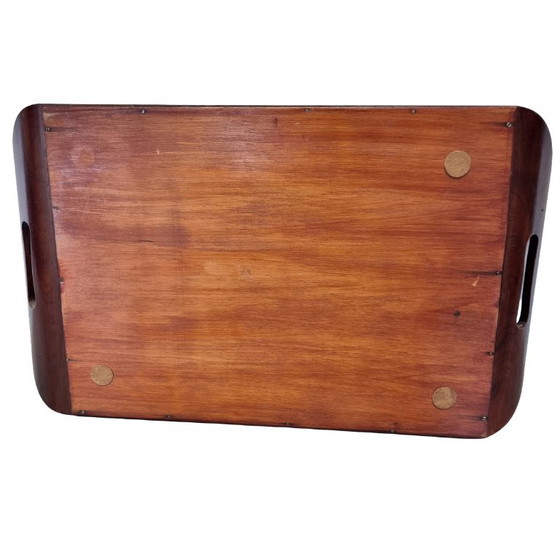 Antiek Art Deco dienblad met echte vlindervleugels – Tafelaccessoires, Wood (photo 6 of 6)