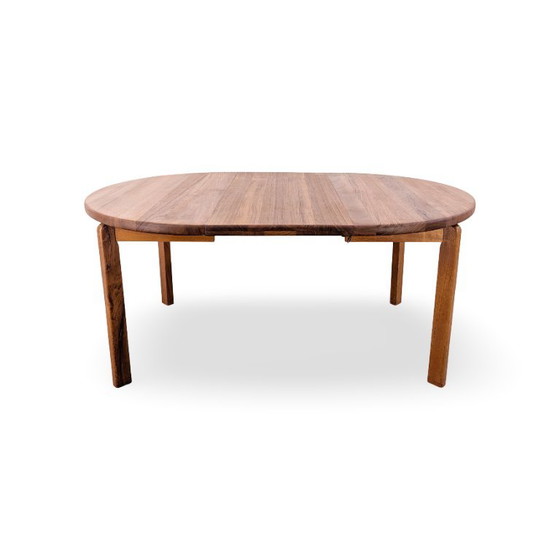 Midcentury Teak Round Vintage Dining Table Danish Design 1960 – Wood (photo 3 of 9)