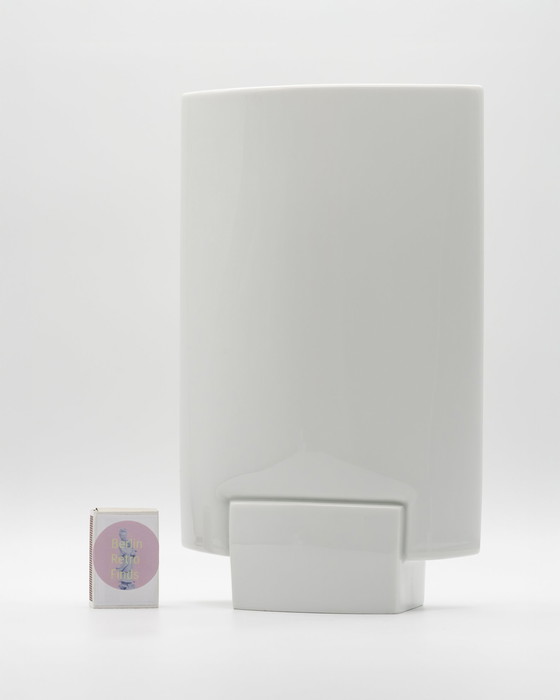 Image 1 of Vintage Rosenthal Porcelain XL Vase Duo Michael Boehm DEBUT 1980s Elegance Chic
