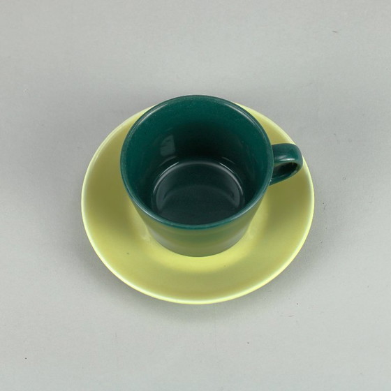 Image 1 of Kaj Franck (1911-1989) - taza y platillo - modelo Kilta - fabricante Arabia Finlandia - años 60