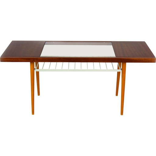 Vintage Couchtisch aus Glas von Jitona, 1960
