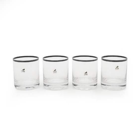 Image 1 of Set of 4 glasses by Gianfranco Frattini for Progetti, 1970s