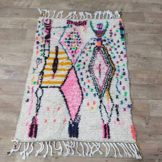 Image 1 of Colorful Moroccan Berber Rug – Colorful Berber Carpet | 140 × 105 cm