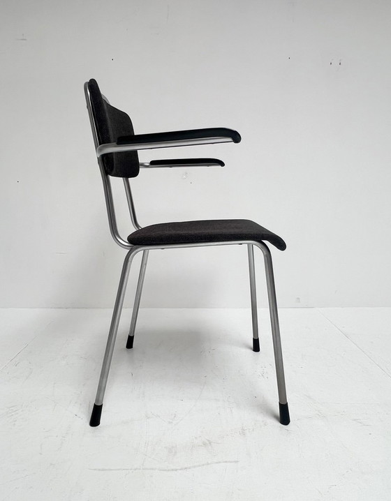 Image 1 of Ensemble de quatre chaises Gispen 115 d'origine hollandaise, 1960