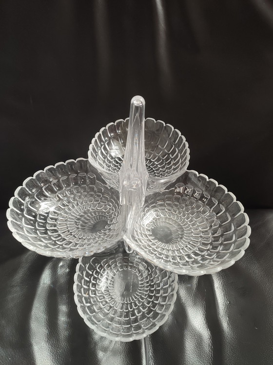 Image 1 of Guzzini Etagère schaal Pio & Tito Toso 2x Transparant hors-d'oeuvre tapas aperitivo snacks hapjes