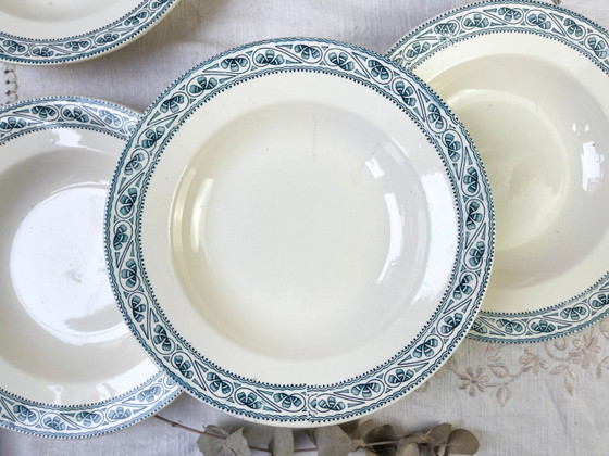 6 Piatti Fondi in Ironstone Blu BOULENGER Modello Champigny – Stoviglie (photo 5 of 10)