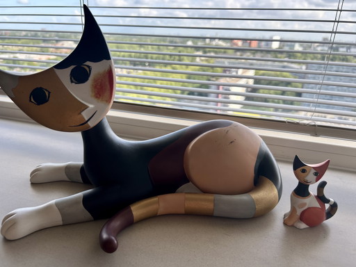Goebel R. Wachtmeister Nero grote en kleine kat 