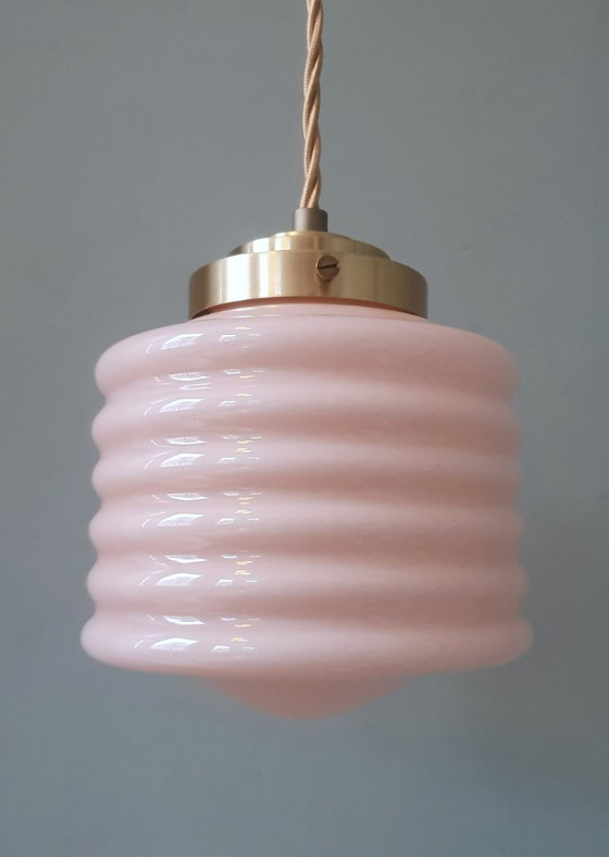 Lampada a Sospensione Vintage Francese 'Lampion' Colore Rosa Pastello – Lampade a sospensione, Metal (photo 7 of 22)