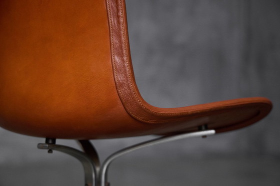 Image 1 of PK9 First Edition Esszimmerstühle von Poul Kjærholm für E. Kold Christensen, Dänemark, 1960er Jahre