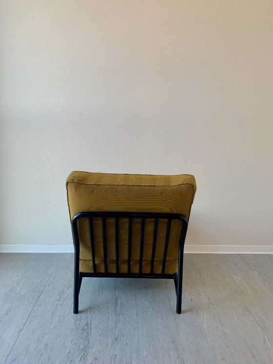 Image 1 of Poltrona Alf Svensson – DUX – Svezia – anni ’60 – rivestimento giallo senape