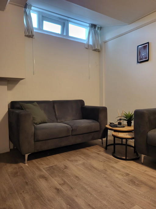 2x Ridgway 2-Seater Sofa - Anthracite
