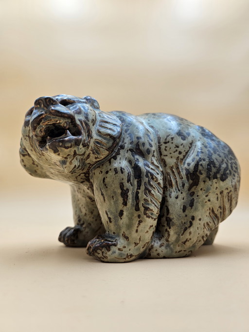 Royal Copenhagen glazed Bear by Knud Kyhn 1950s rare