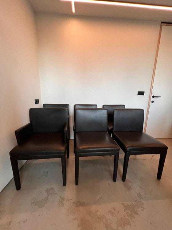 Image 1 of 6x Hülsta-Lederstühle