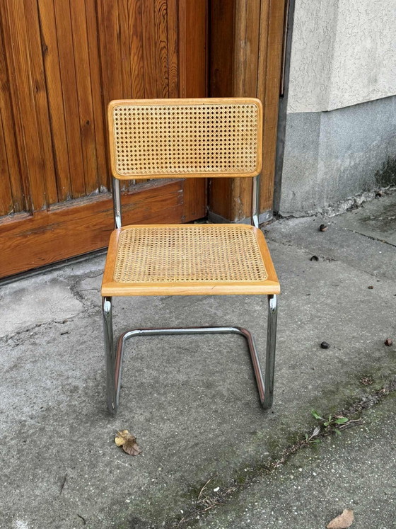 6 Mid-Century Modern Italian Marcel Breuer B32 Cesca Chairs, 1970s – Adjustable recliner chair, Metal, Chrome (photo 9 of 10)