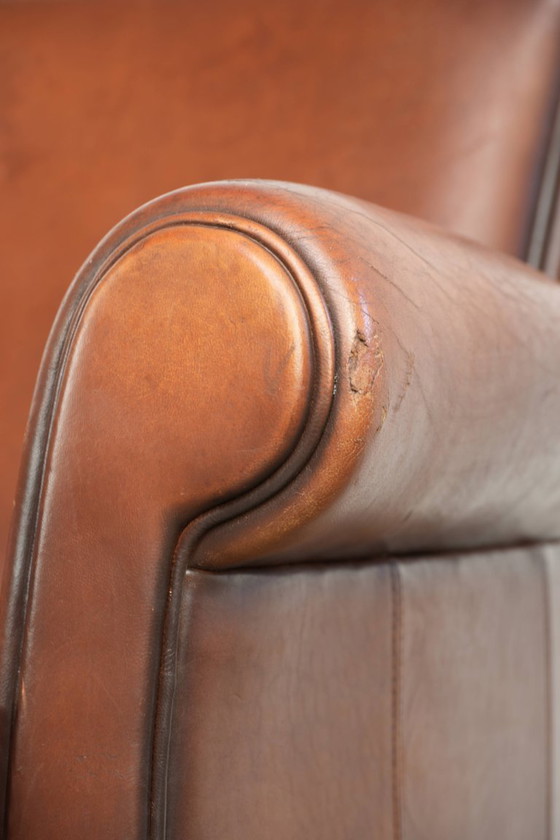 Comfortabele schapenleren armchair met mooie kleuren en een strakke afwerking – Fauteuils, Leather (photo 13 of 13)