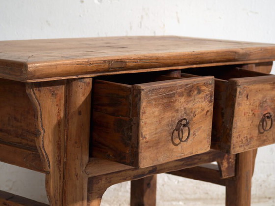 Shanxi low console in elm with drawers – China, circa 1930 – Iron (photo 27 of 40)