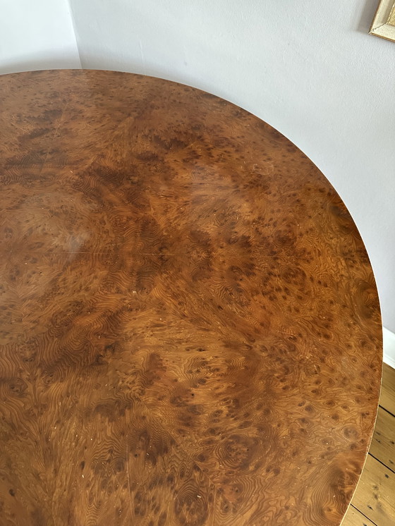 Image 1 of Giorgetti eetkamerset Tafel 50732 radica & Stoelen Ballerina Rosso Bulgare