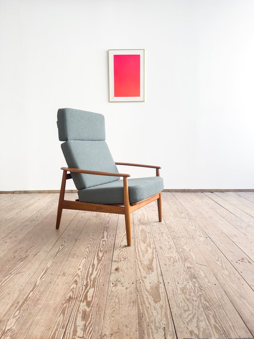 Mid Century Deense lounge fauteuil in teak Fd 164 van Arne Vodder voor France and Son, Denemarken, 1960