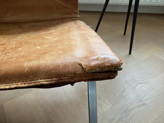 Image 1 of Autentiche sedie vintage PK22 di Poul Kjærholm - Patina cognac invecchiata