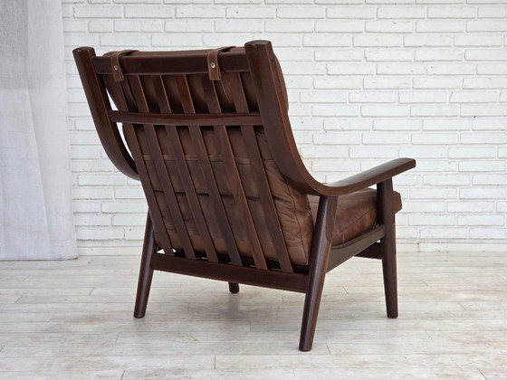 Anni '70, design danese di H.J.Wegner, poltrona schienale alto, modello GE530. – Hans Wegner, Poltrone (photo 15 of 26)