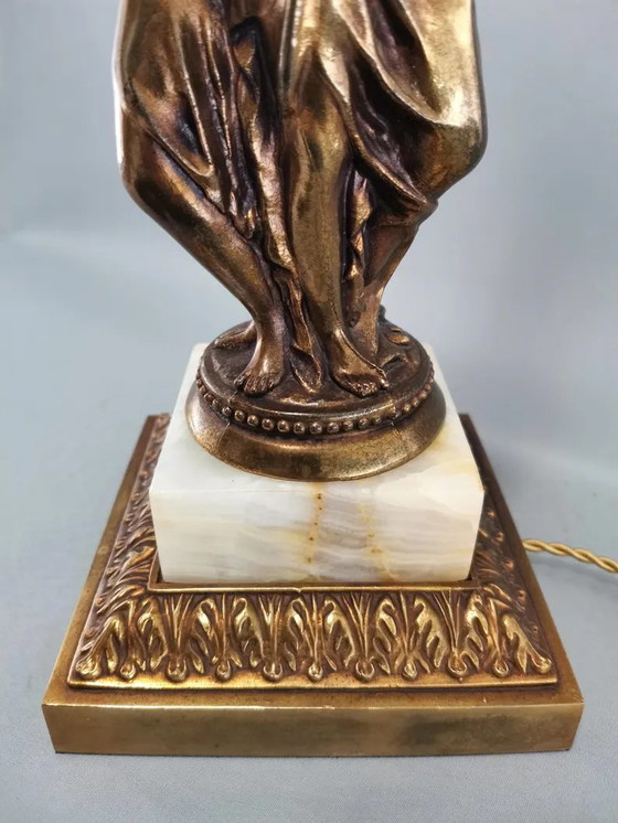 Image 1 of Vintage Deknudt 3 graces table lamp