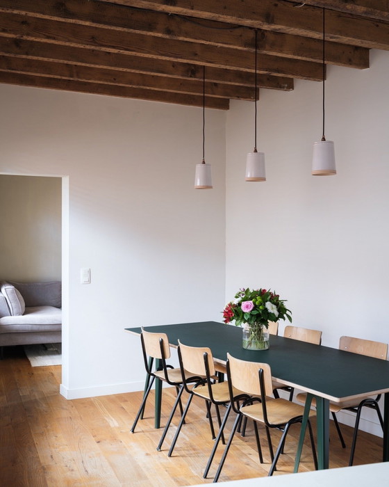 Image 1 of Dining Table David Derksen Vij5 Linoleum Green