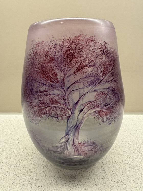Image 1 of Vaso in vetro Hans Jürgen Richartz Studio – Collezione d'arte Richartz – anni '80