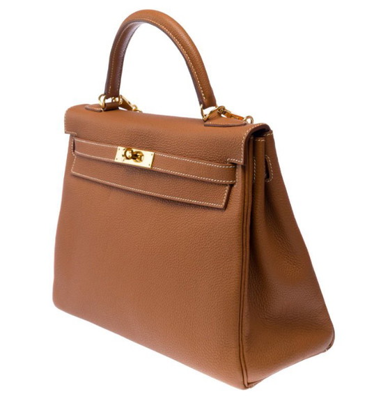 Image 1 of Borsa HERMES Kelly 32 en Cuir Doré - 103188 Prezzo di vendita