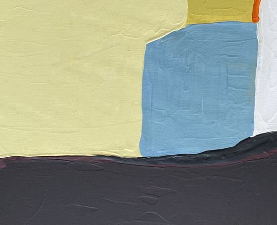 Image 1 of Framed abstract painting 40 x 30 cm