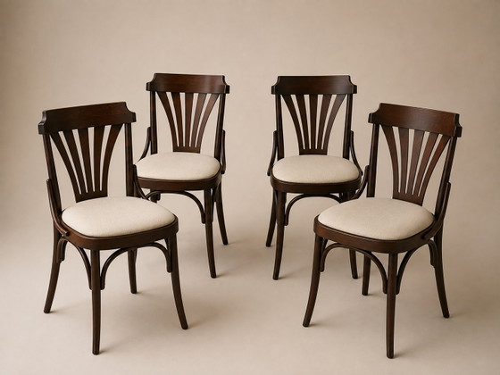 Set di 4 sedie da pranzo vintage scandinave | Danesi – Set da pranzo, Wood (photo 7 of 7)