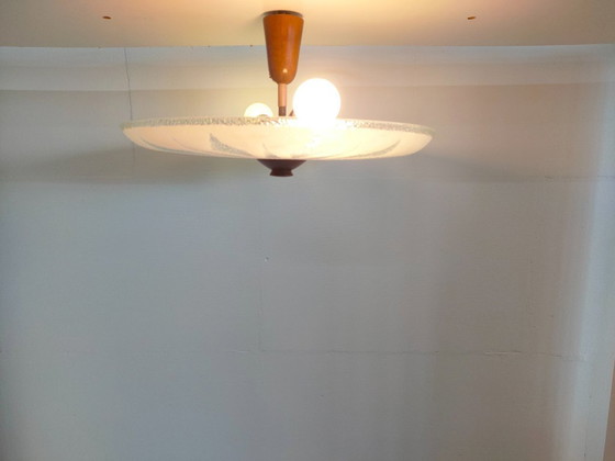 Image 1 of Vintage 50s-60s Scandinavian Ceiling Lamp (Scale Lamp)
