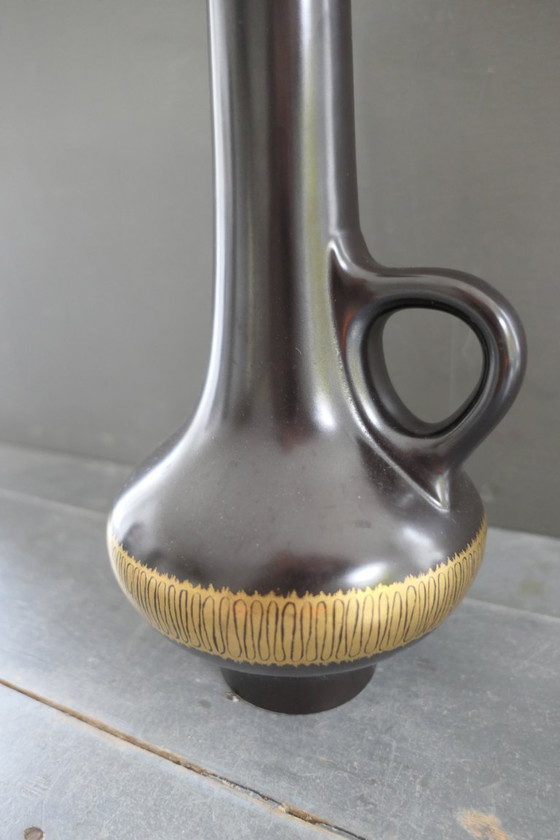 Image 1 of Vintage Keralux Boch Frères België vaas Ernest D'Hossche